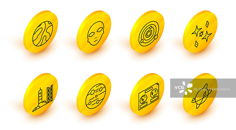 环绕地球的卫星图片素材