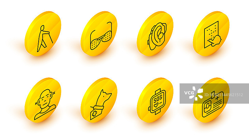 线条式身份识别徽章智能手表指南图片素材