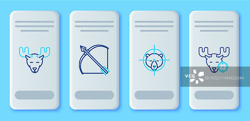 箭筒弓箭猎熊套装图片素材