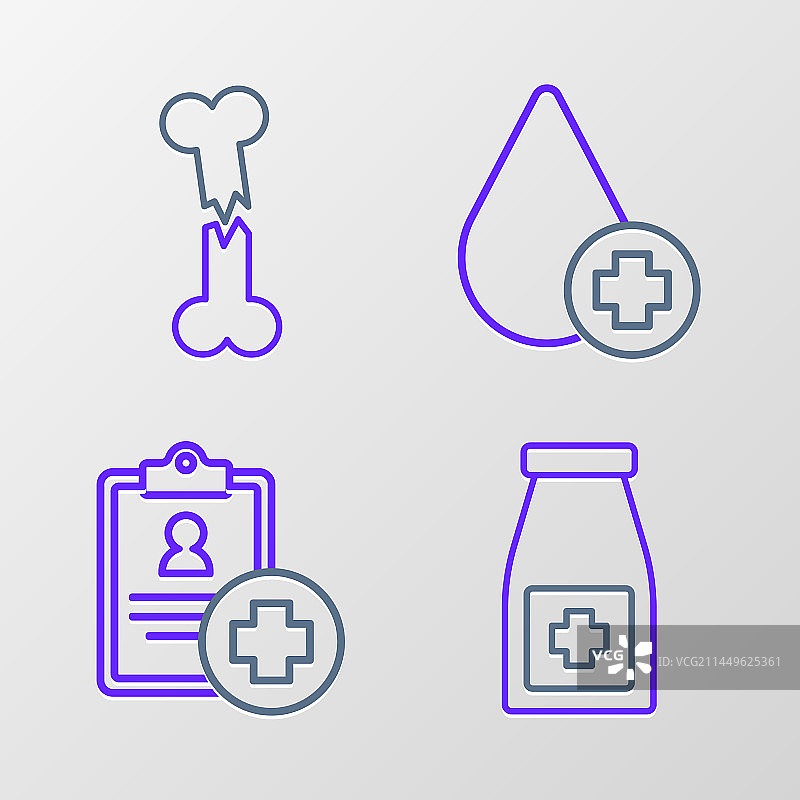 药瓶药丸和病人病历图片素材