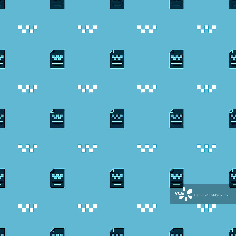 出租车司机证件和车顶设计（无缝）图片素材