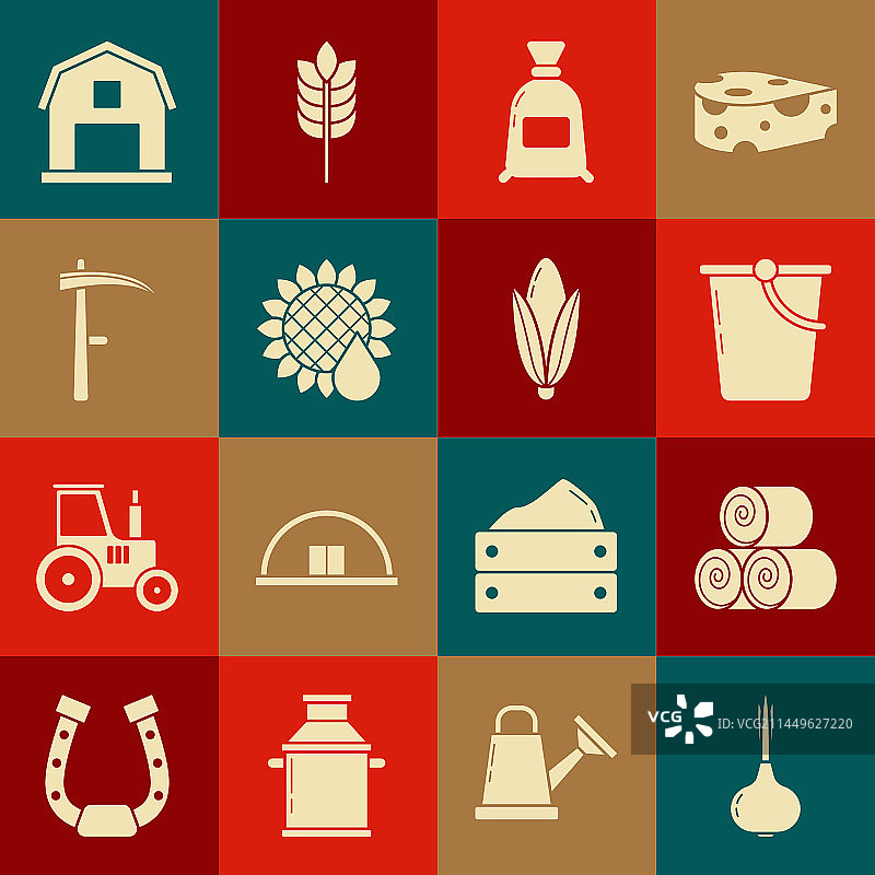 洋葱卷干草桶包面粉套装图片素材