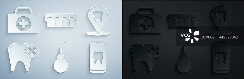 灌肠梨医疗诊所牙齿定位图片素材