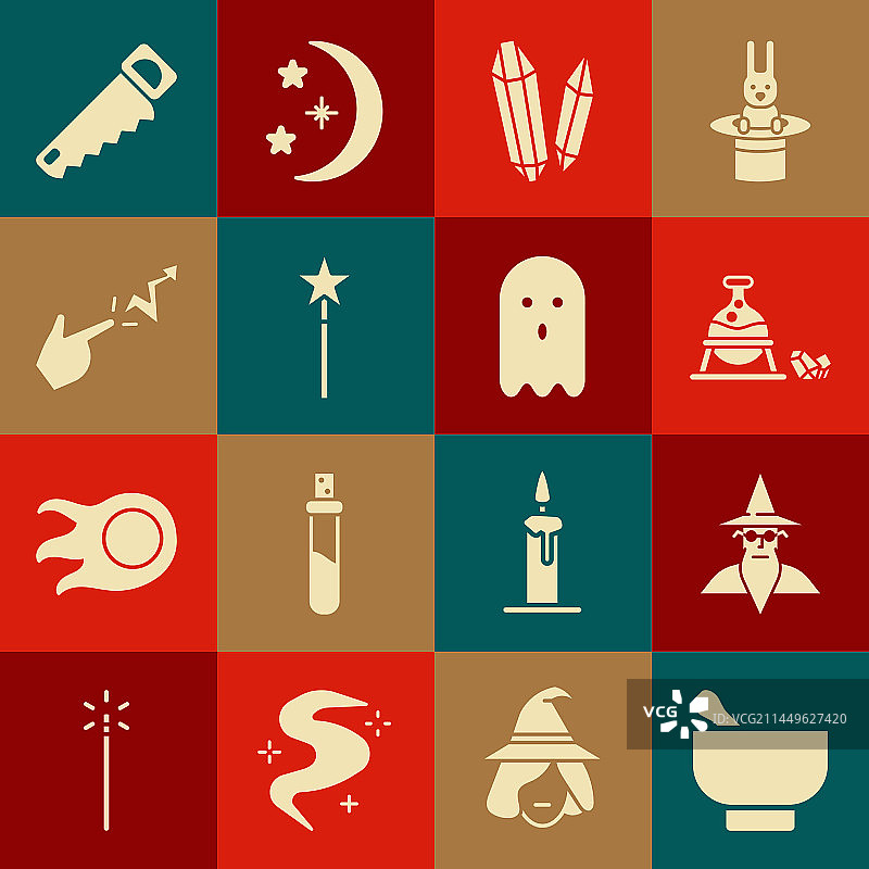 魔术研钵研杵巫师男巫女巫套装图片素材