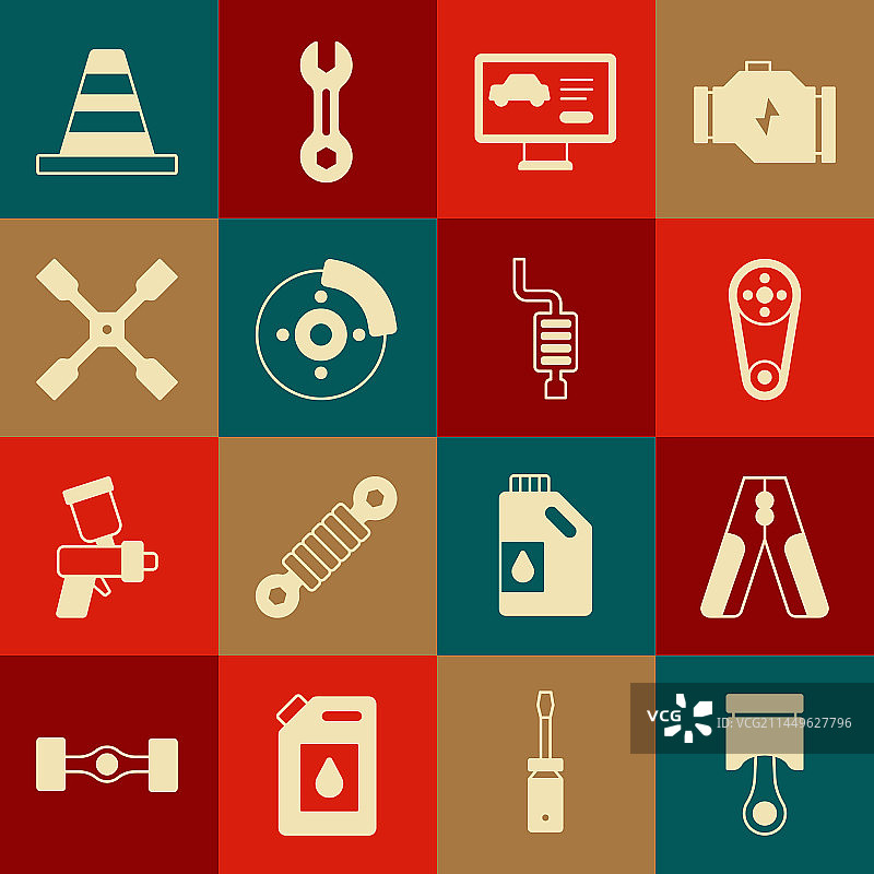 发动机活塞汽车电瓶跨接启动线图片素材