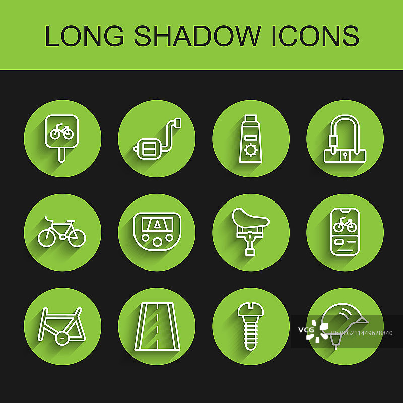 自行车车架车道停车金属图片素材