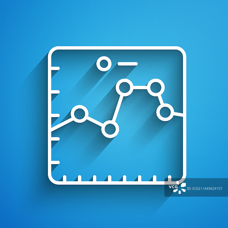 带有股票市场增长的白色线条浏览器图片素材