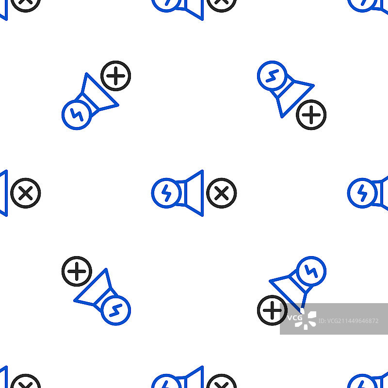 电动马达线性图标无缝图案图片素材