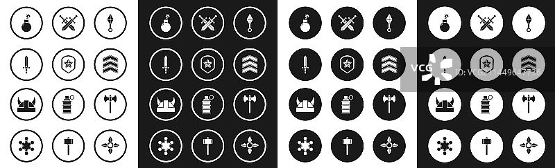 日本忍者飞镖警徽套装图片素材