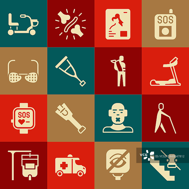 残疾人电梯盲人持盲杖图片素材