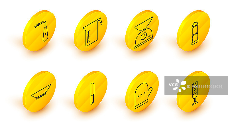 搅拌机烤箱手套刀碗胡椒粉图片素材