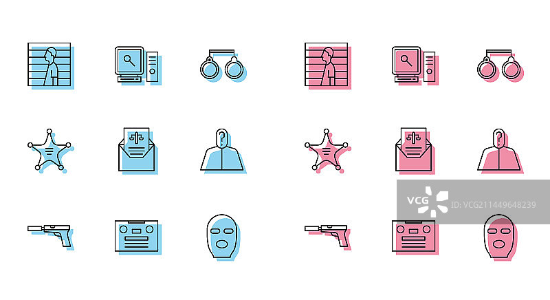 带消音器复古音响手枪合集图片素材