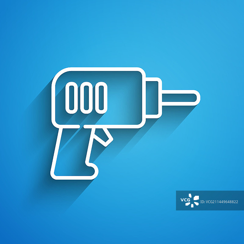 白色线条电钻机图标图片素材