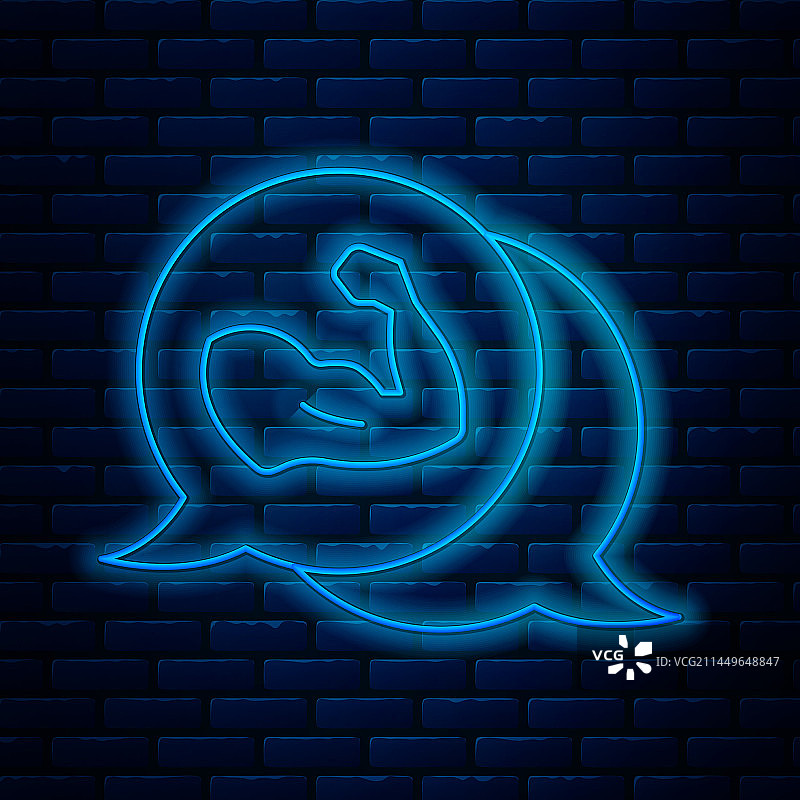 展示肌肉的霓虹灯线健美男人图片素材