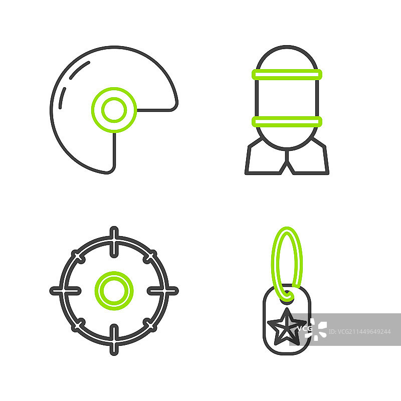 军事狗牌靶子运动图标图片素材