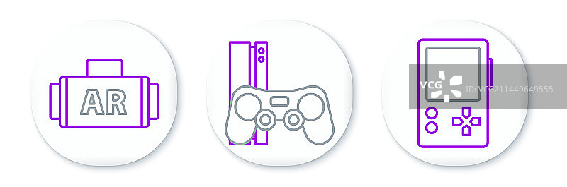便携式视频游戏机AR图片素材