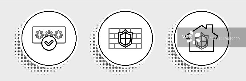 保护下的房屋密码图片素材