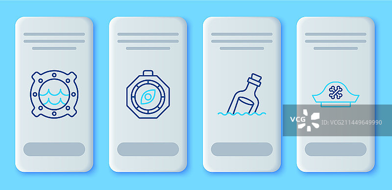 指南针、瓶中信素材图片素材