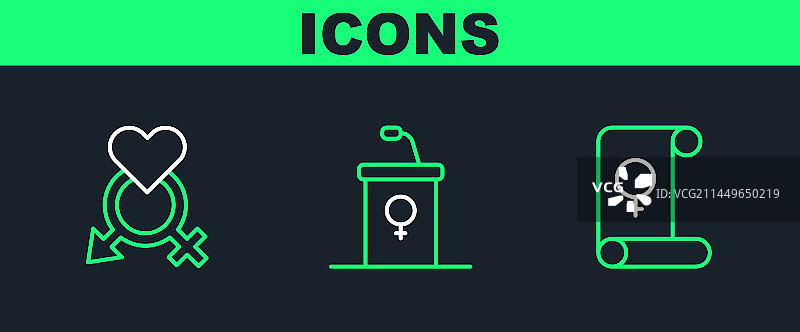 女性主义性别辩论台图片素材