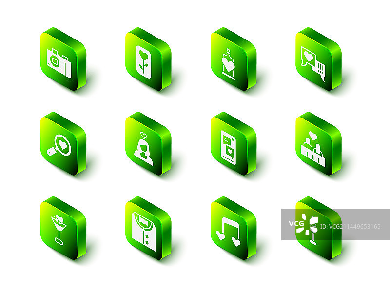 玫瑰花、药水瓶与爱心合集图片素材