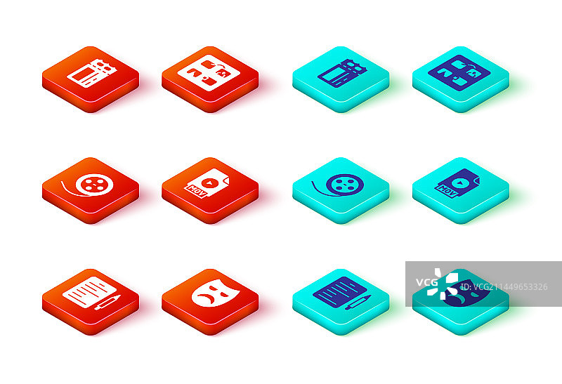 戏剧面具和电影胶片图片素材