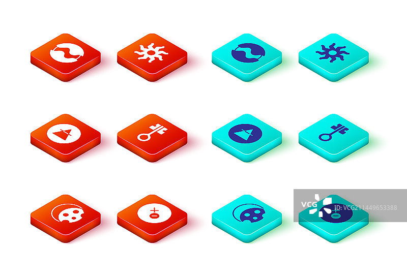 日食金星符号风元素图片素材