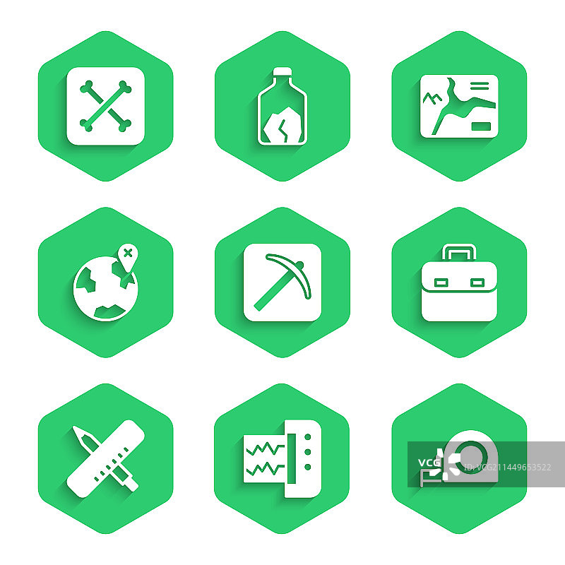 镐地震仪轮盘赌建筑套装图片素材