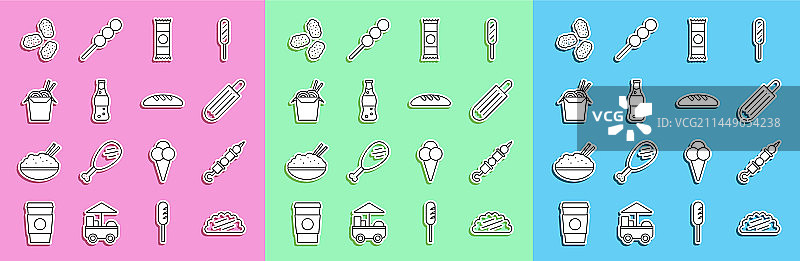 墨西哥卷饼搭配烤肉串图片素材