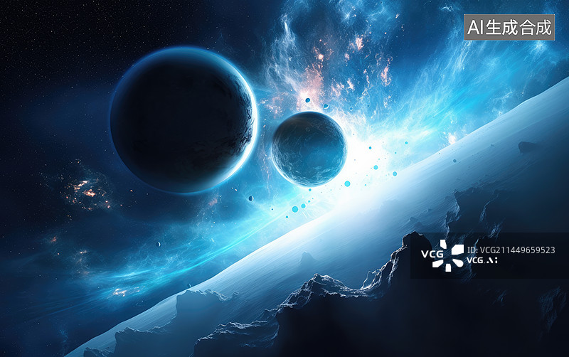 【AI数字艺术】星球图片素材