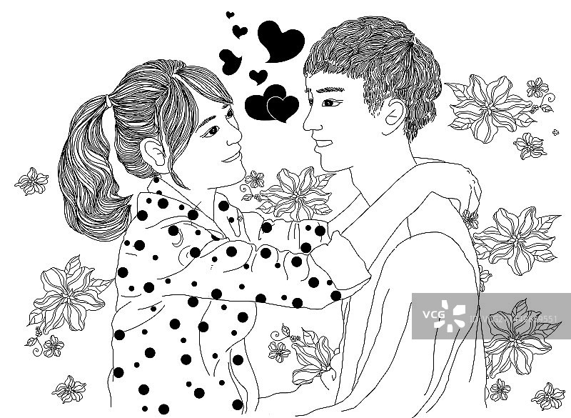 相爱的情侣图片素材