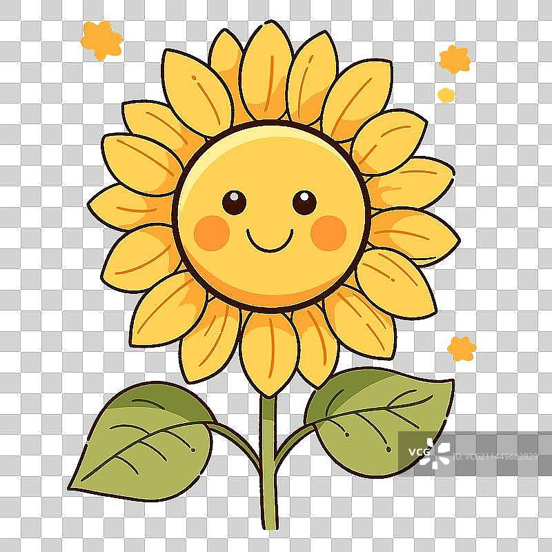 可爱清新免抠元素向日葵图片素材