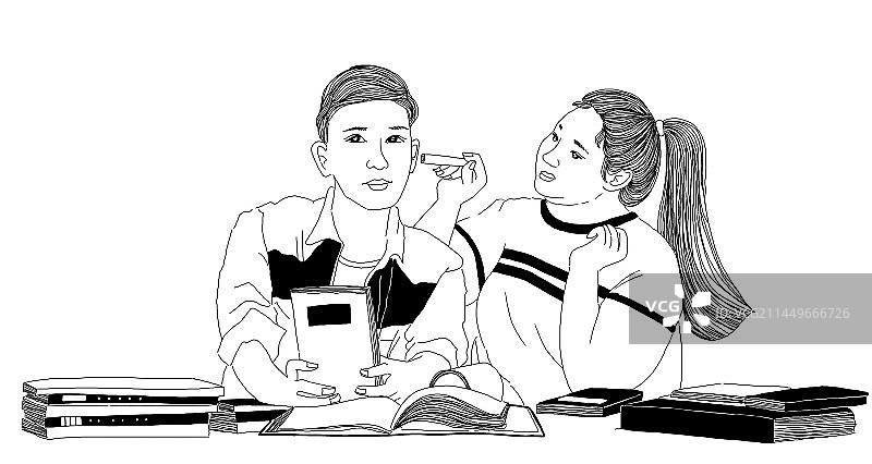 校园爱情图片素材