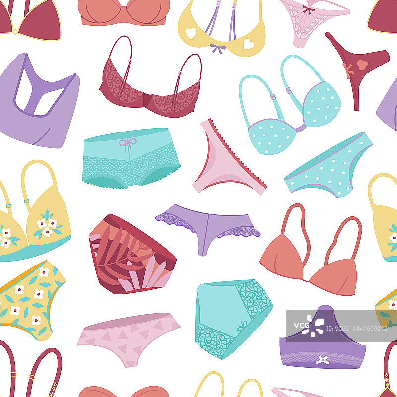 女性内裤无缝图案图片素材