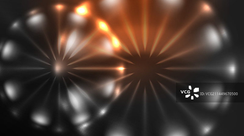 圆与明亮的霓虹灯闪闪发光的效果图片素材