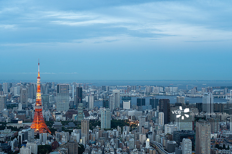 俯瞰东京图片素材