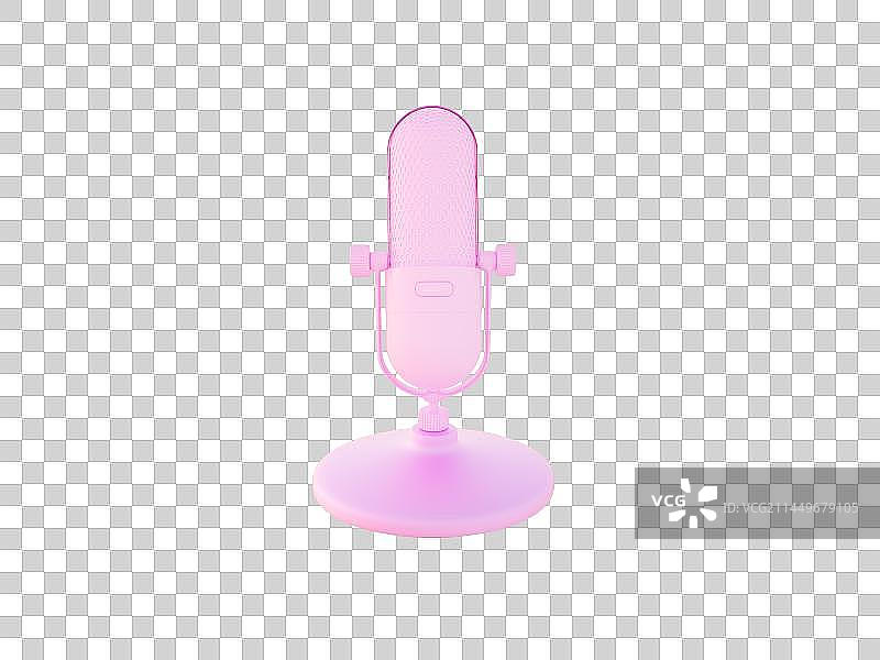 3D渲染麦克风插图免抠元素图片素材