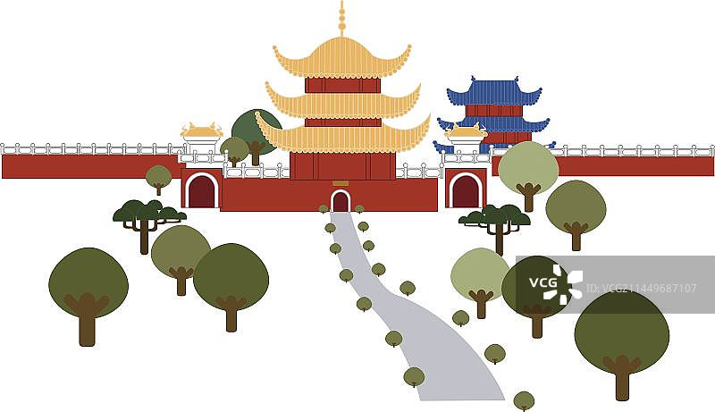 亭台楼阁  嵊州风景区图片素材