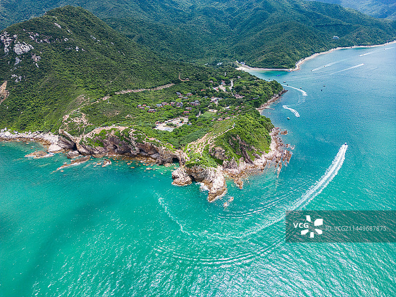 深圳大鹏杨梅坑鹿嘴山庄美人鱼拍摄地图片素材