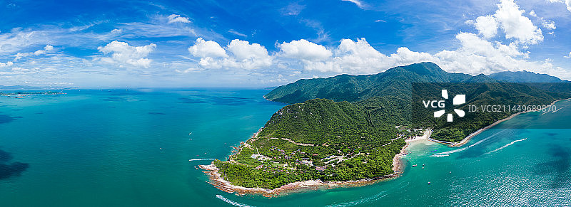 深圳大鹏半岛全景图片素材