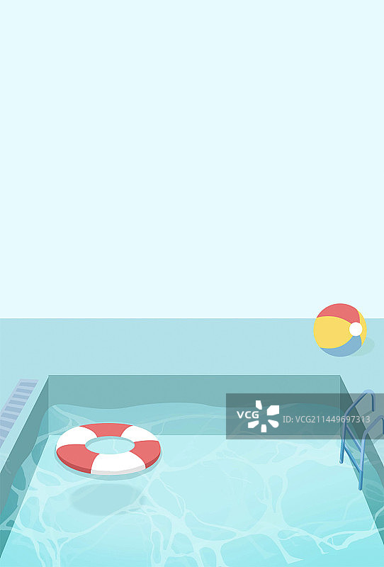 泳池游泳馆水上乐园小黄鸭图片素材