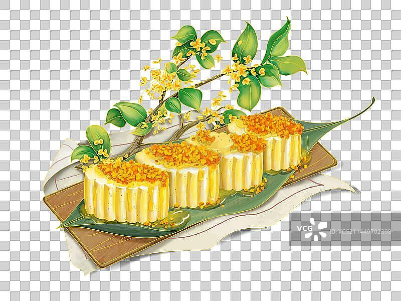 秋天的桂花糕图片素材