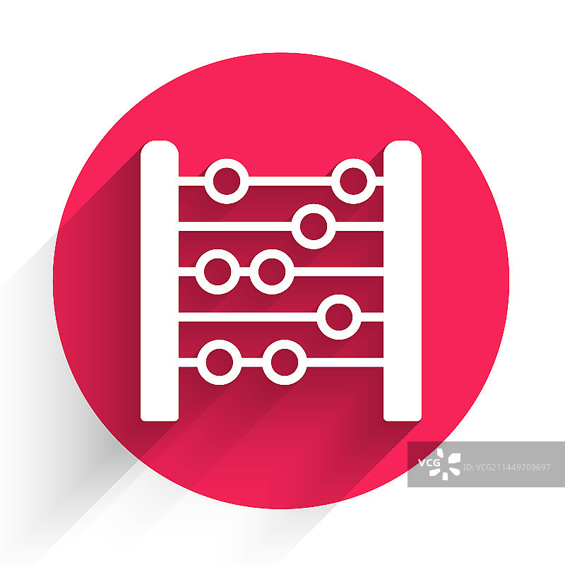 白色算盘图标图片素材