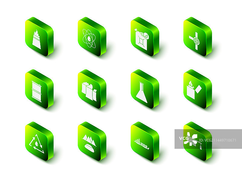 原子生物燃料罐工业管道图片素材