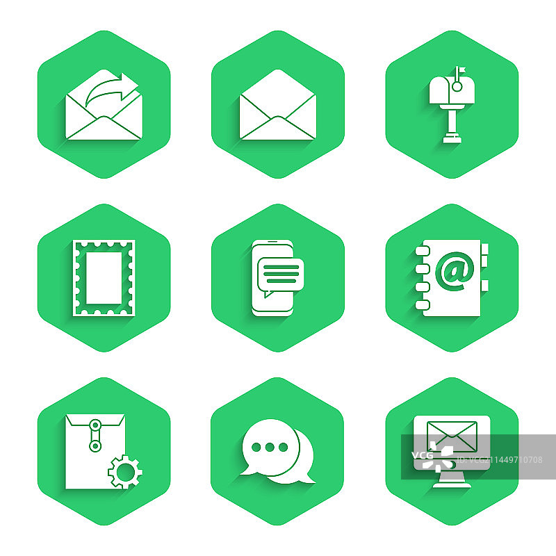 手机语音中的聊天消息通知组合图片素材