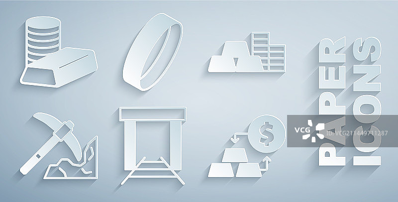 金矿金币与金条图片素材