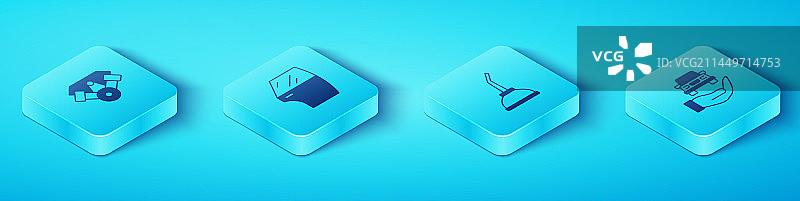 2.5D汽车发动机车门套装图片素材