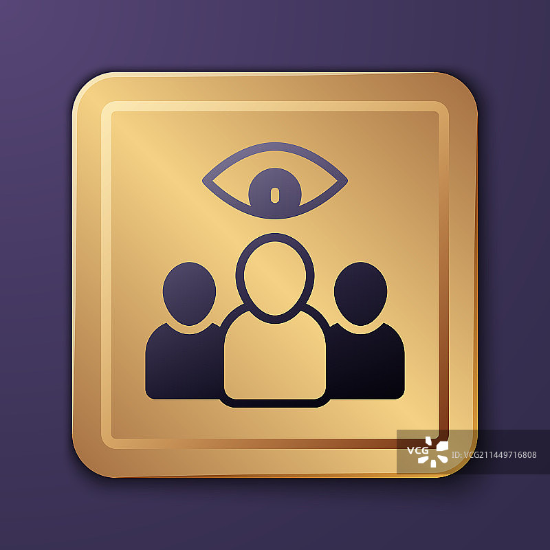 紫色背景上的紫色间谍特工图标图片素材