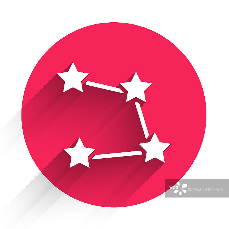 白色星星座生肖图标图片素材