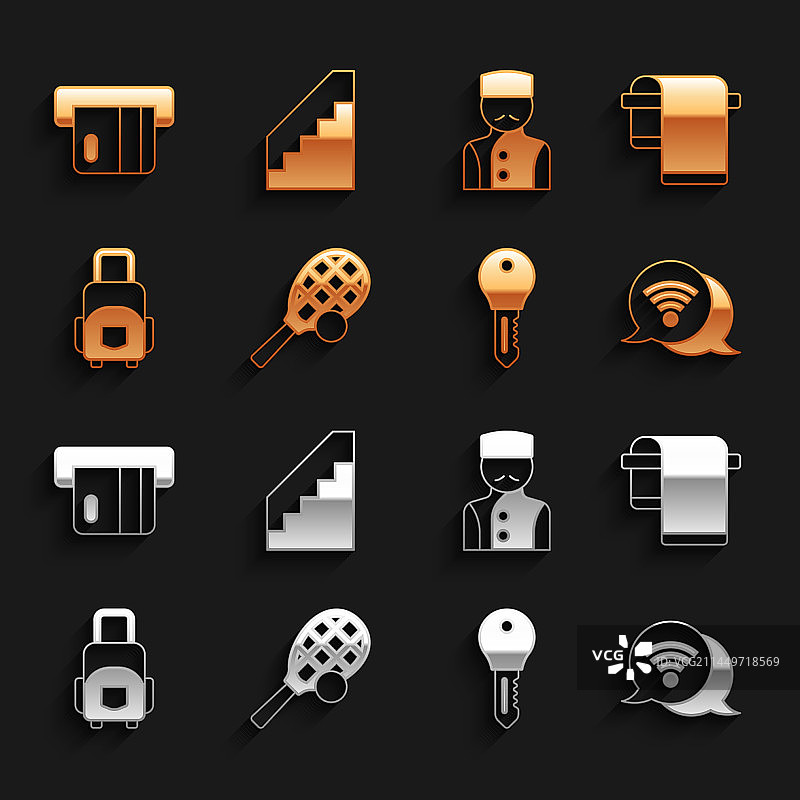 网球拍套装毛巾图片素材