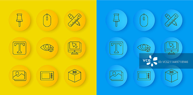 风景文本红眼效果线条画图片素材